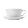White Basics Cappuccino Cup & Saucer 320ML -The Galley store aa2744