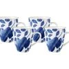 Giverny Coupe Mug Set Of 4 350ML Blue Gift Boxed -The Galley store aw0620