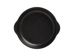 Caviar Black Plate With Handle 15.5x17cm