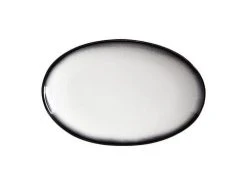 Caviar Granite Oval Plate 25x16cm