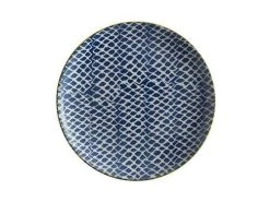 Laguna Plate 20cm Woven Blue -The Galley store bi0429 6