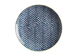 Laguna Plate 27cm Woven Blue -The Galley store bi0433 6
