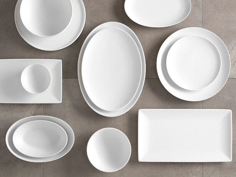 Caviar White Oval Plate 30x22cm 5 Caviar White Oval Plate 30x22cm - Image 3