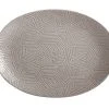 Dune Oval Platter 41x30cm Taupe Gift Boxed -The Galley store dr0418