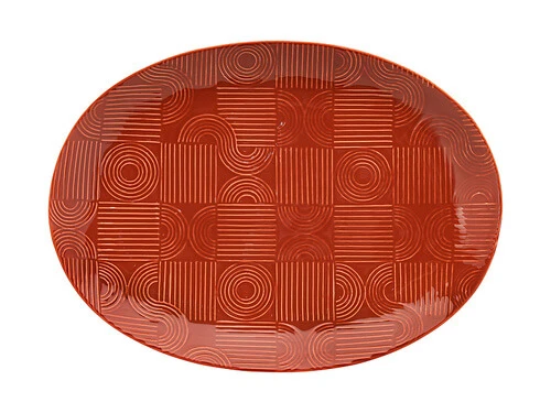Arc Oval Platter 41x30cm Terracotta Gift Boxed 3 Arc Oval Platter 41x30cm Terracotta Gift Boxed