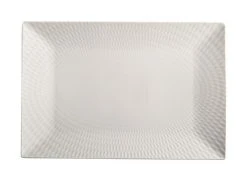 White Basics Diamonds Rectangular Platter 36x25cm Gift Boxed