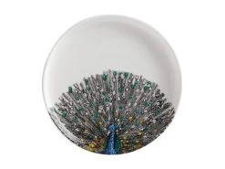 Marini Ferlazzo Birds Plate 20cm Indian Peacock
