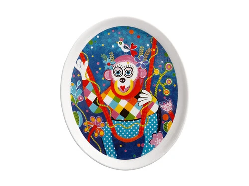 Donna Sharam Rainbow Jungle Plate 16cm Swinging Around Gift Boxed 3 Donna Sharam Rainbow Jungle Plate 16cm Swinging Around Gift Boxed