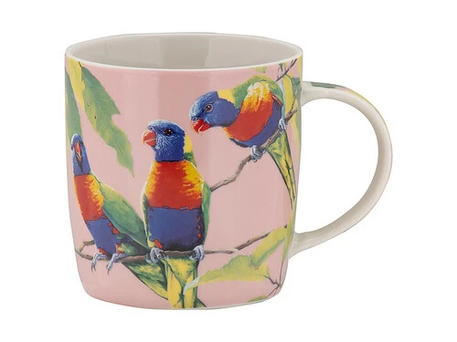Katherine Castle Bird Talk Mug 370ML Rainbow Lorikeets Gift Boxed 3 Katherine Castle Bird Talk Mug 370ML Rainbow Lorikeets Gift Boxed