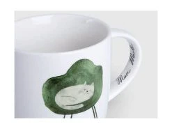 Marc Martin Feline Friends Mug 400ML One Eye Open Gift Boxed -The Galley store dx1217 a1