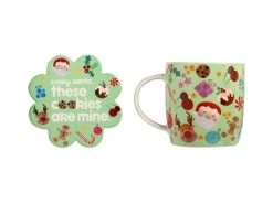Kasey Rainbow Sparkly Season Mug 350ML & Coaster Set Light Green Gift Boxed 7 Kasey Rainbow Sparkly Season Mug 350ML & Coaster Set Light Green Gift Boxed -The Galley store dx1300 set