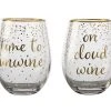 Celebrations Stemless Glass 500ML Set Of 2 Unwine Cloud Gift Boxed 2 Celebrations Stemless Glass 500ML Set Of 2 Unwine Cloud Gift Boxed -The Galley store fk0030