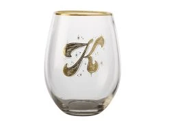 The Letterettes Stemless Glass 500ML K Gift Boxed""