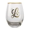 The Letterettes Stemless Glass 500ML L Gift Boxed"" -The Galley store fk0045