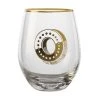 The Letterettes Stemless Glass 500ML O Gift Boxed"" -The Galley store fk0048
