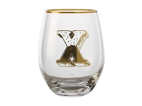 The Letterettes Stemless Glass 500ML X Gift Boxed"" 3 The Letterettes Stemless Glass 500ML X Gift Boxed""