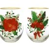 Mistletoe Stemless Glass 500ML Set Of 2 Gift Boxed
