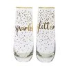 Celebrations Stemless Flute 300ML Set Of 2 Sparkles Glitter Gift Boxed -The Galley store fk0075