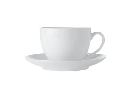 White Basics Cup & Saucer 280ML 3 White Basics Cup & Saucer 280ML
