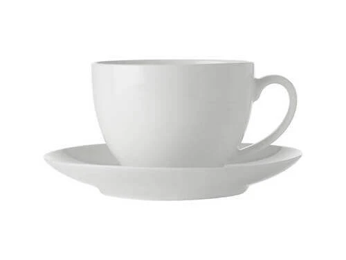 White Basics Cup & Saucer 280ML 4 White Basics Cup & Saucer 280ML - Image 2