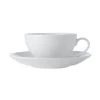 White Basics Coupe Cup & Saucer 200ML -The Galley store fx0138