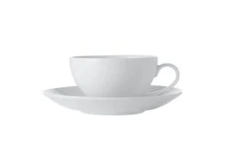White Basics Coupe Cup & Saucer 200ML
