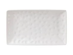 Gravity Rectangular Platter 39x24cm White Gift Boxed