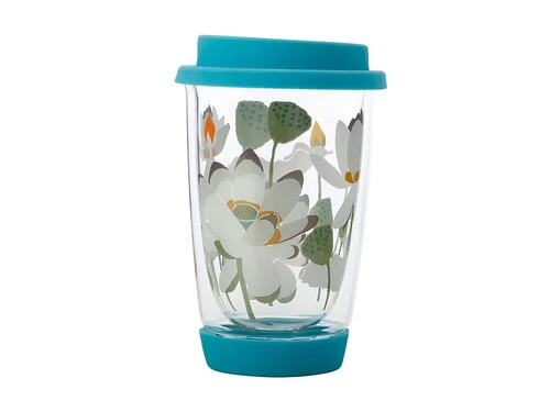 Royal Botanic Gardens Victoria Lotus Double Wall Glass Mug 380ML Aqua Gift Boxed 3 Royal Botanic Gardens Victoria Lotus Double Wall Glass Mug 380ML Aqua Gift Boxed