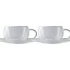 Blend Double Wall Cup & Saucer 80ML Set Of 2 Gift Boxed 1 Blend Double Wall Cup & Saucer 80ML Set Of 2 Gift Boxed -The Galley store gu0050