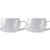 Blend Double Wall Cup & Saucer 270ML Set Of 2 Gift Boxed 1 Blend Double Wall Cup & Saucer 270ML Set Of 2 Gift Boxed -The Galley store gu0051