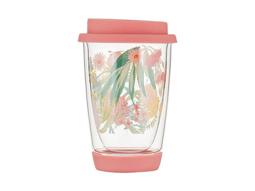 Royal Botanic Gardens Native Blooms Double Wall Glass Mug 380ML Gift Boxed 3 Royal Botanic Gardens Native Blooms Double Wall Glass Mug 380ML Gift Boxed