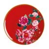 Teas & C's Silk Road Coupe Plate 19.5cm Cherry Red Gift Boxed -The Galley store hv0165