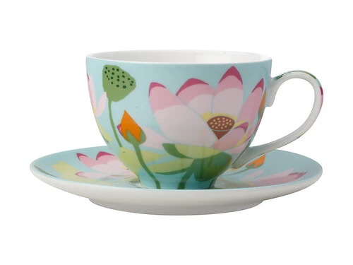 Royal Botanic Gardens Victoria Lotus Cup & Saucer 240ML Mint Gift Boxed 3 Royal Botanic Gardens Victoria Lotus Cup & Saucer 240ML Mint Gift Boxed