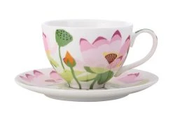 Royal Botanic Gardens Victoria Lotus Cup & Saucer 240ML White Gift Boxed