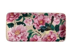 Teas & C's Silk Road Rectangle Platter 25x12cm White Gift Boxed