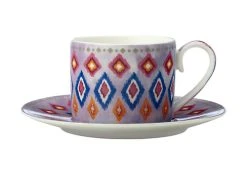 Teas & C's Zanzibar Demi Cup & Saucer 100ML Set Of 2 Gift Boxed