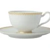 Teas & C's Classic Footed Cup & Saucer 200ML White Gift Boxed -The Galley store hv0248