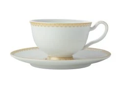 Teas & C's Classic Footed Cup & Saucer 200ML White Gift Boxed
