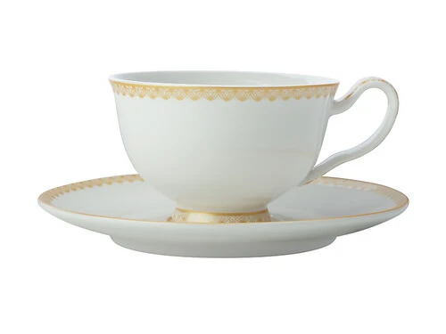 Teas & C's Classic Footed Cup & Saucer 200ML White Gift Boxed 3 Teas & C's Classic Footed Cup & Saucer 200ML White Gift Boxed