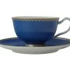 Teas & C's Classic Footed Cup & Saucer 200ML Blue Gift Boxed -The Galley store hv0275