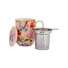 Gabby Malpas Posey Mug With Infuser 340ML Japonica Joy Gift Boxed 2 Gabby Malpas Posey Mug With Infuser 340ML Japonica Joy Gift Boxed -The Galley store hv0320
