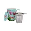 Gabby Malpas Posey Mug With Infuser 340ML Tulip Love Gift Boxed
