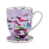 Gabby Malpas Posey Mug & Coaster Set Perennial Penstemons Gift Boxed -The Galley store hv0327