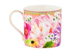 Teas & C's Dahlia Daze Mug 430ML Pink Gift Boxed -The Galley store hv0358 side