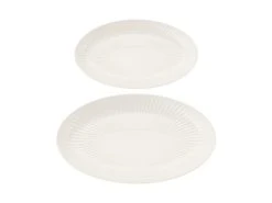 Radiance Serving Platter Set Of 2 White Gift Boxed