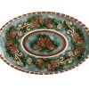 Ceramica Salerno Oval Platter 40x26cm Pomegranates -The Galley store jl0058