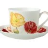 Katherine Castle Floriade Breakfast Cup & Saucer 480ML Poppies Gift Boxed 2 Katherine Castle Floriade Breakfast Cup & Saucer 480ML Poppies Gift Boxed -The Galley store jy0033