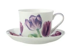 Katherine Castle Floriade Breakfast Cup & Saucer 480ML Tulips Gift Boxed 7 Katherine Castle Floriade Breakfast Cup & Saucer 480ML Tulips Gift Boxed -The Galley store jy0036 2