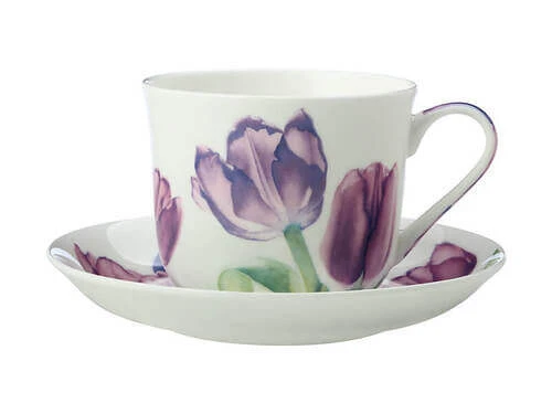 Katherine Castle Floriade Breakfast Cup & Saucer 480ML Tulips Gift Boxed 5 Katherine Castle Floriade Breakfast Cup & Saucer 480ML Tulips Gift Boxed - Image 3
