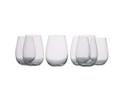 Mansion Stemless White Wine Glasses 500ML Set Of 6